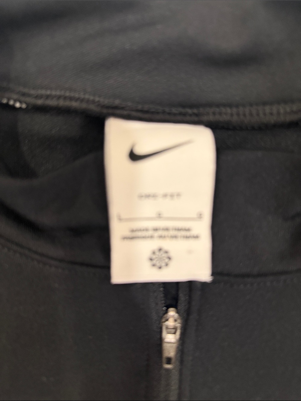 Nike Black and White Half-Zip Women's Performance Top - Picture 2 of 2